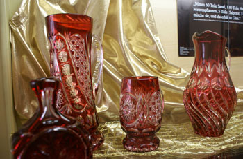 Bleikristall aus Windischeschenbach - Schaustück im Heimatmuseum des OWV in der Burg Neuhaus